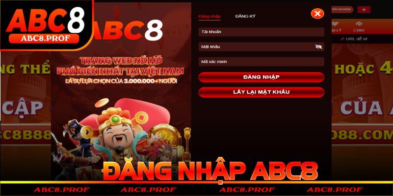 đăng nhập abc8